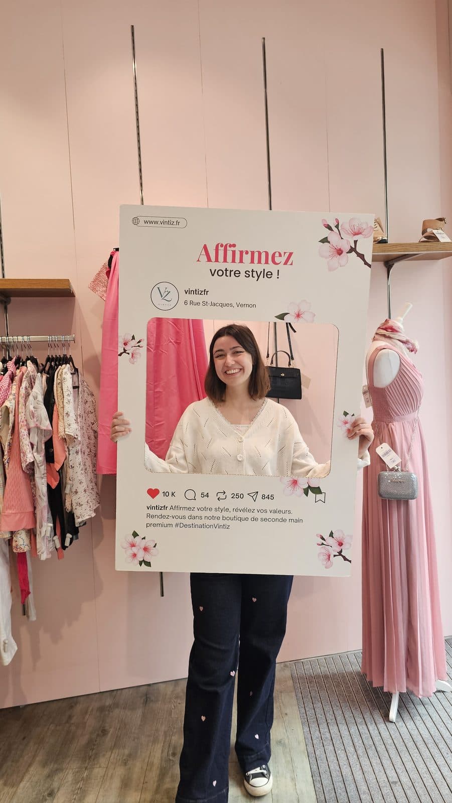 Cliente Vintiz, cardigan crème